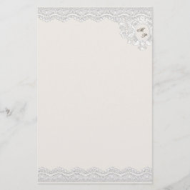 Monogram kant (aanpasbaar) briefpapier