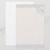 Monogram kant (aanpasbaar) briefpapier (Voorkant / Achterkant)