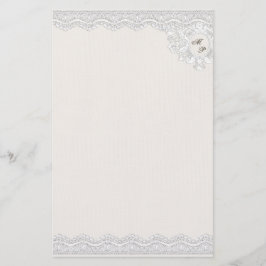Monogram kant (aanpasbaar) briefpapier
