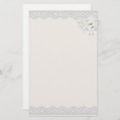 Monogram kant (aanpasbaar) briefpapier (Voorkant / Achterkant)