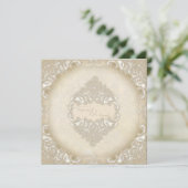 monogram kant barokke eentjes wervelkolom kaart (Staand voorkant)