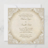 monogram kant barokke eentjes wervelkolom kaart (Achterkant)