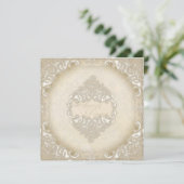 monogram kant barokke eentjes wervelkolom kaart (Staand voorkant)