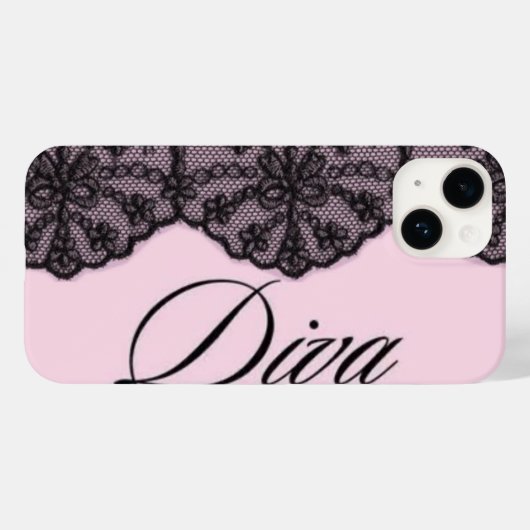 Monogram Kant Coquette Case-Mate iPhone Case (Achterkant (horizontaal))