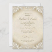 monogram kant Wilde roze roze roodroze vormig Kaart (Achterkant)