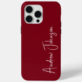 monogram kastanjebruin Case-Mate iPhone case (Achterkant)