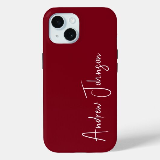 monogram kastanjebruin Case-Mate iPhone case (Achterkant)