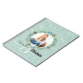 Monogram Kat Patronen Gepersonaliseerd met Foto va Notitieboek (Linkerzijde)