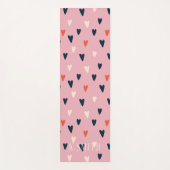 Monogram Kawaii Cute Hearts Pattern Yogamat (Voorkant)