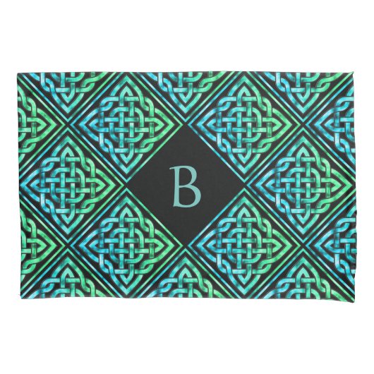 Monogram Keltische Knoop Kussensloop (Voorkant)