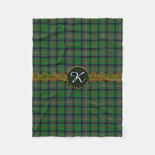 Monogram Kennedy Tartan Fleece Deken (Voorkant)
