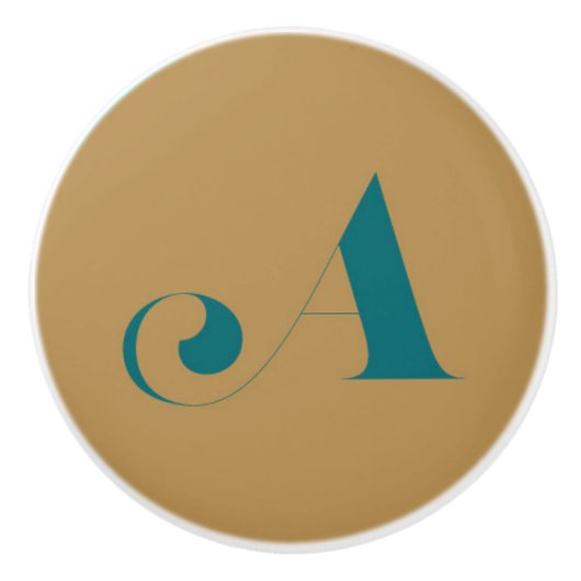 Monogram Keramische Knop (Voorkant)