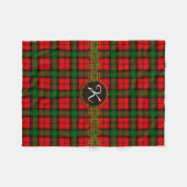 Monogram Kerr Tartan Fleece Deken (Voorkant (Horizontaal))