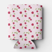 Monogram Kers Coquette Roze Aangepast Schattig Blikjeskoeler (Achterkant)