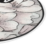 Monogram Kersenbloesem Glassnijplank Snijplank (Hoek)