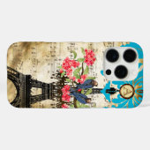 Monogram Kersenbloesem Liefde Vogel Kroonluchter Case-Mate iPhone Case (Achterkant (horizontaal))