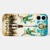 Monogram Kersenbloesem Vogel Kroonluchter iPhone Case-Mate iPhone Case (Achterkant (horizontaal))