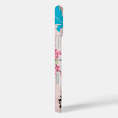 Monogram Kersenbloesem Vogel Kroonluchter iPhone Case-Mate iPhone Case (Achterkant / Rechts)