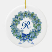 Monogram Kerst Ginger Jar Jars Chinoiserie Keramisch Ornament (Achterkant)