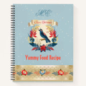Monogram Kerst Lekker Eet Recept Persoonlijk Notitieboek (Voorkant)