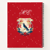 Monogram Kerst Lekker Eet Recept Persoonlijk Notitieboek (Achterkant)