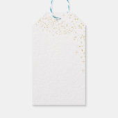 Monogram Kerst Notenkraker Crest Vierkant Papier Cadeaulabel (Achterkant)