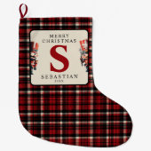 Monogram Kerst Notenkraker Kerstmis Grote Kerstsok (Voorkant)