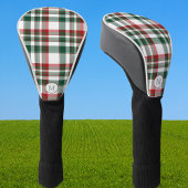 Monogram Kerst rood en groen geplakt Golfheadcover