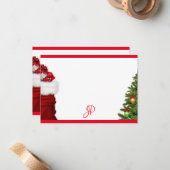 Monogram kerstboom handgeschreven Sjabloon (Voorkant / Achterkant in situ)