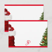 Monogram kerstboom handgeschreven Sjabloon (Voorkant / Achterkant)