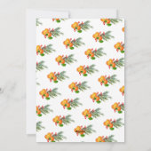 Monogram kerstfoto Citrus Crest Feestdagenkaart (Achterkant)