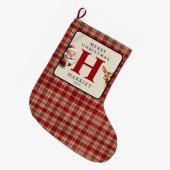 Monogram Kerstman Foto Grote Kerstsok (Voorkant (Hangend))