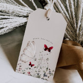  monogram kerstmis cadeaulabel