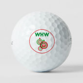 Monogram Kerstmis Golf Bal (Voorkant)