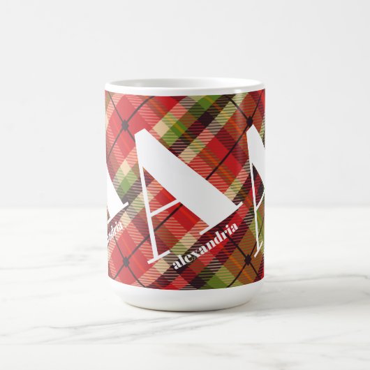 Monogram kerstmis koffiemok (Center)