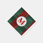 Monogram Kerstmis Servet (Hoek)