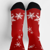 Monogram Kerstsneeuwvlokken Maatwerk Sokken (Top)