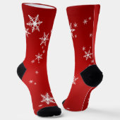 Monogram Kerstsneeuwvlokken Maatwerk Sokken (Gebogen)