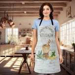 Monogram Keuken Kruid Hout Familienaam Schort<br><div class="desc">Dit ontwerp kan worden gepersonaliseerd in het gebied dat wordt geleverd door de foto en/of tekst te wijzigen. Of het kan worden aangepast door te klikken op Deze Sjabloon personaliseren en vervolgens te kiezen voor de klik om verdere opties aan te passen en de kleur van de achtergrond te verwijderen...</div>