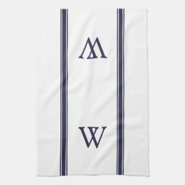 Monogram keukenhanddoek met speciale aandacht voor