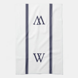 Monogram keukenhanddoek met speciale aandacht voor
