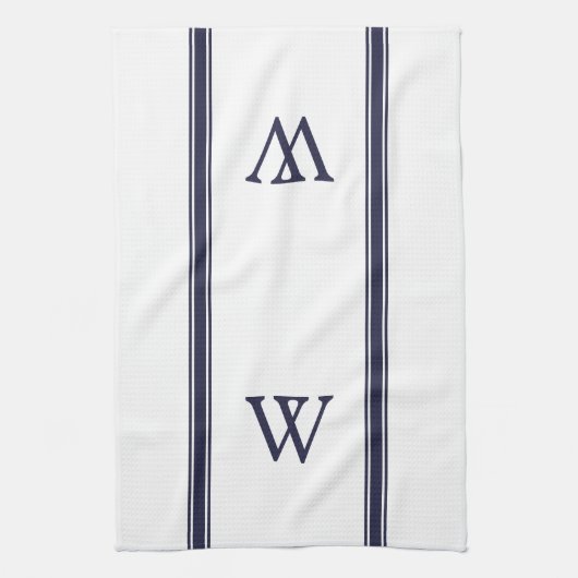 Monogram keukenhanddoek met speciale aandacht voor (Verticaal)