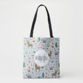 Monogram Kind voor schapen- en bosdieren Tote Bag (Voorkant)