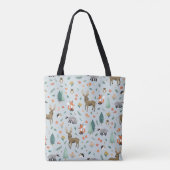 Monogram Kind voor schapen- en bosdieren Tote Bag (Achterkant)