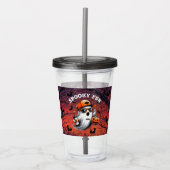 Monogram Kinder Halloween Spooky Fun Ghost Acryl Drinkbeker (Voorkant)