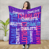 Monogram Kinder herstellend naampatroon Fleece Deken