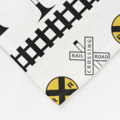 Monogram | Kinder treinsignalen Fleece Deken (Hoek)