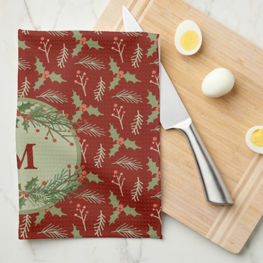 Monogram Kitchen Towel Theedoek (Quarter Fold)