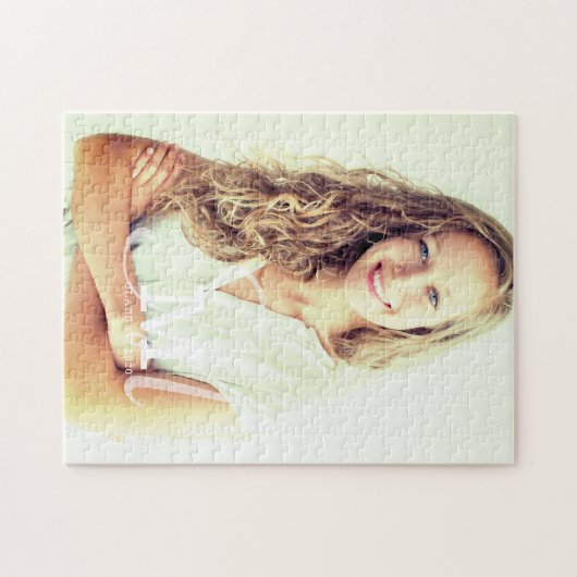 Monogram Klasse Jaar Aangepast Foto Afstuderen Legpuzzel (Horizontaal)