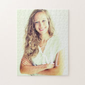 Monogram Klasse Jaar Aangepast Foto Afstuderen Legpuzzel (Verticaal)